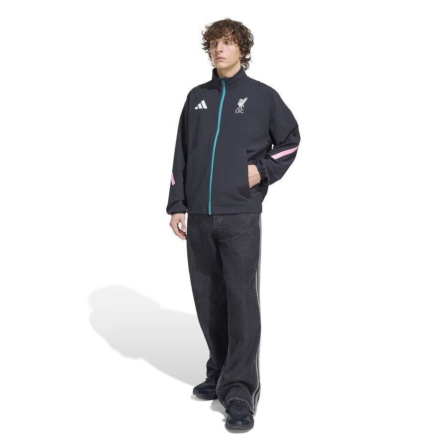 Liverpool Jacket Anthem - Black - Men's-SoccerKits Hub | Buy Soccer Jerseys Online